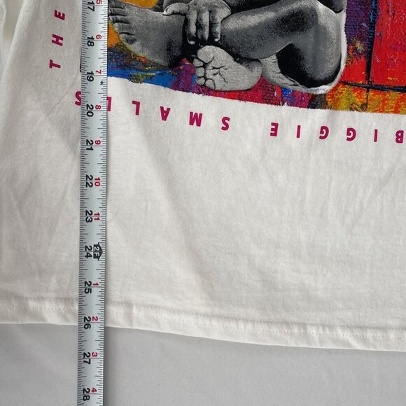 Notorious 90's B.I.G. Baby Crown Biggie Smalls T-Shirt Graphic Tee  White Men‎ S - Picture 8 of 10